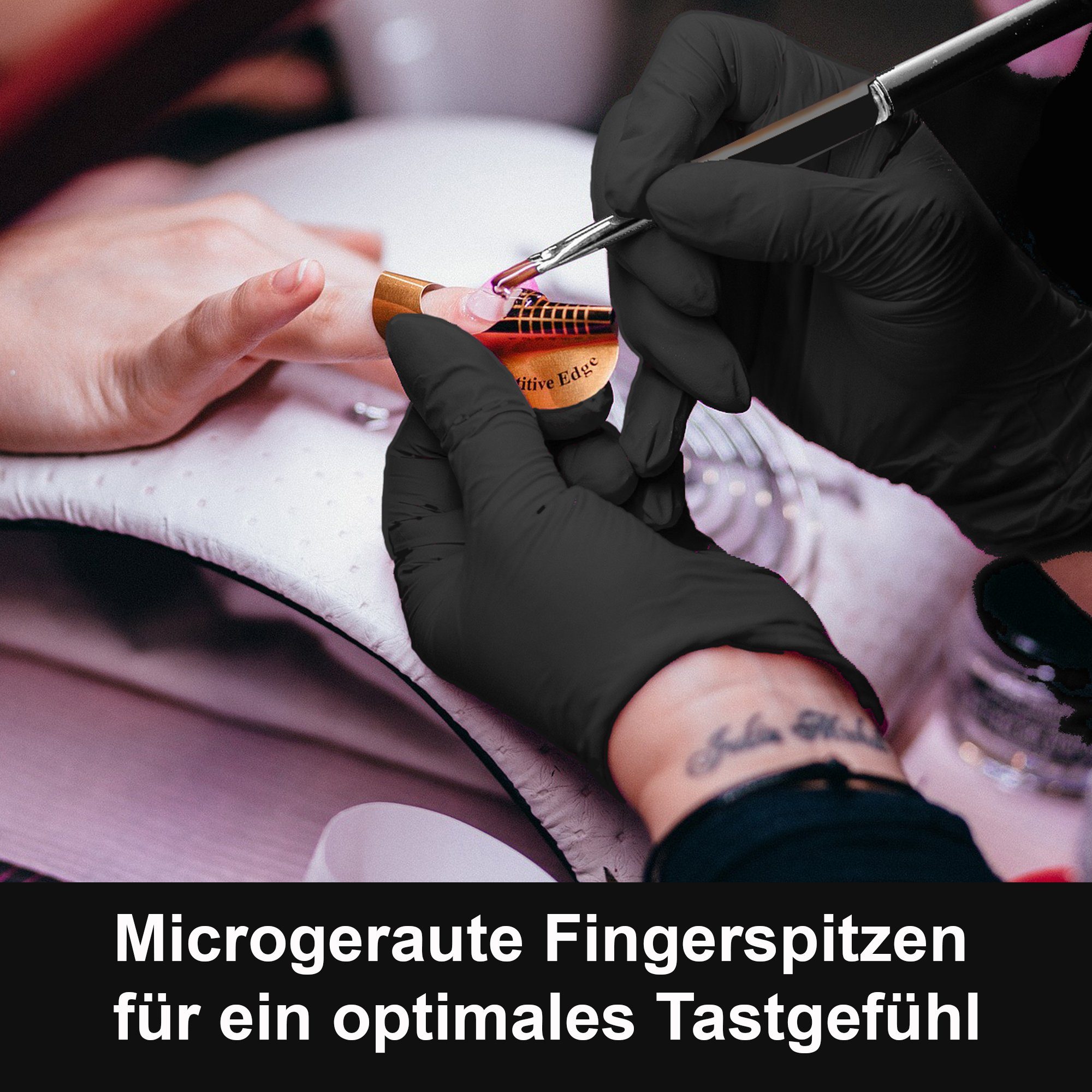 GUARD 5 Einweghandschuhe 200er - Box schwarze Hygiene- Koch- und Küchenhand günstig online kaufen