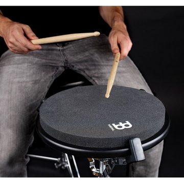Meinl Percussion Schlagzeug MMP12BK Practice Pad 12 Zoll mit Drumsticks