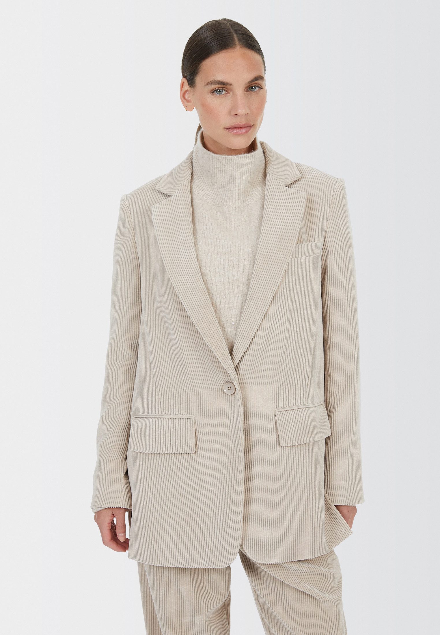 MARC AUREL Longblazer aus leichtem Cord günstig online kaufen