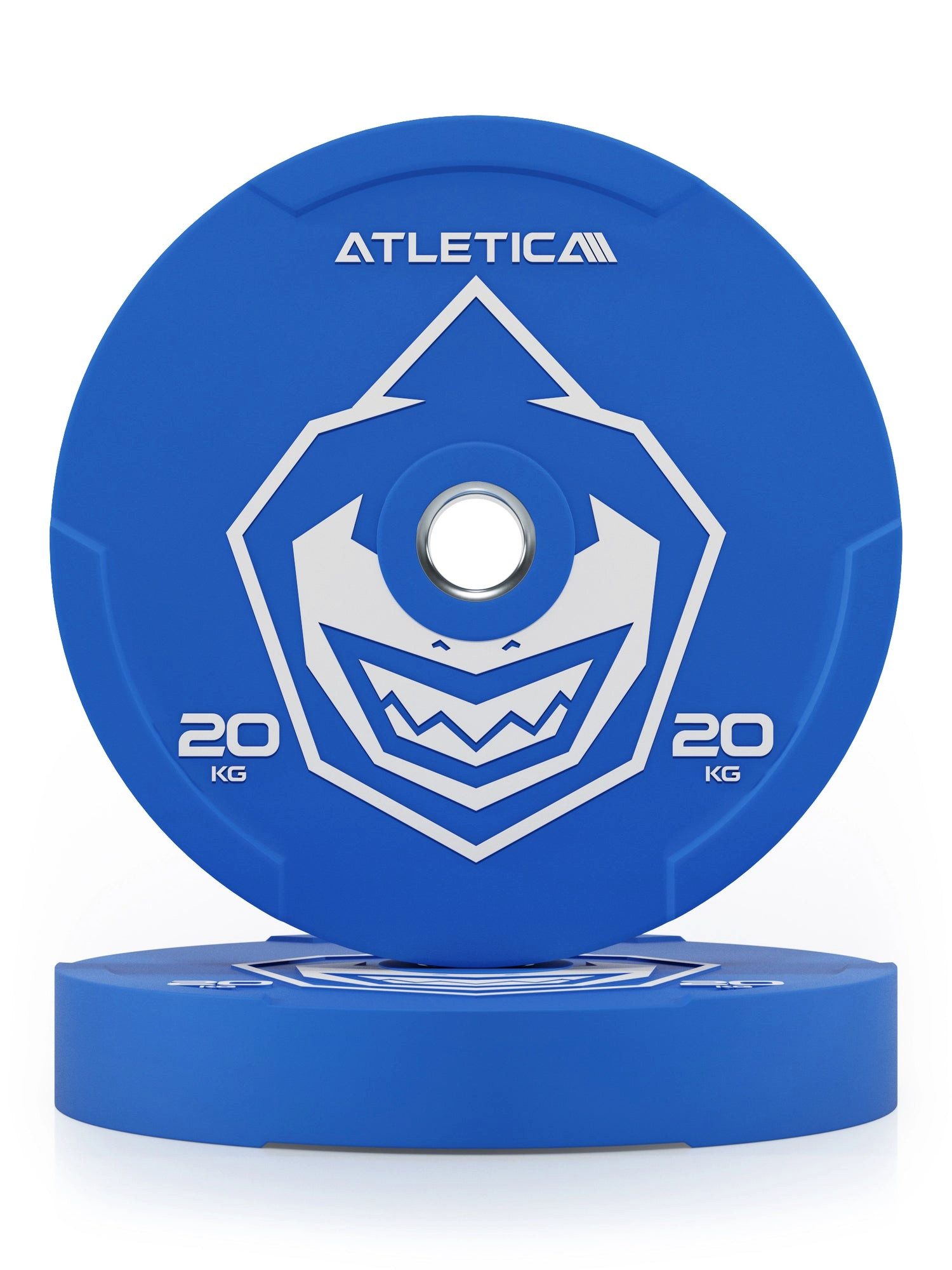 ATLETICA Hantelscheiben Animal Bumper Plates 20kg, Paar