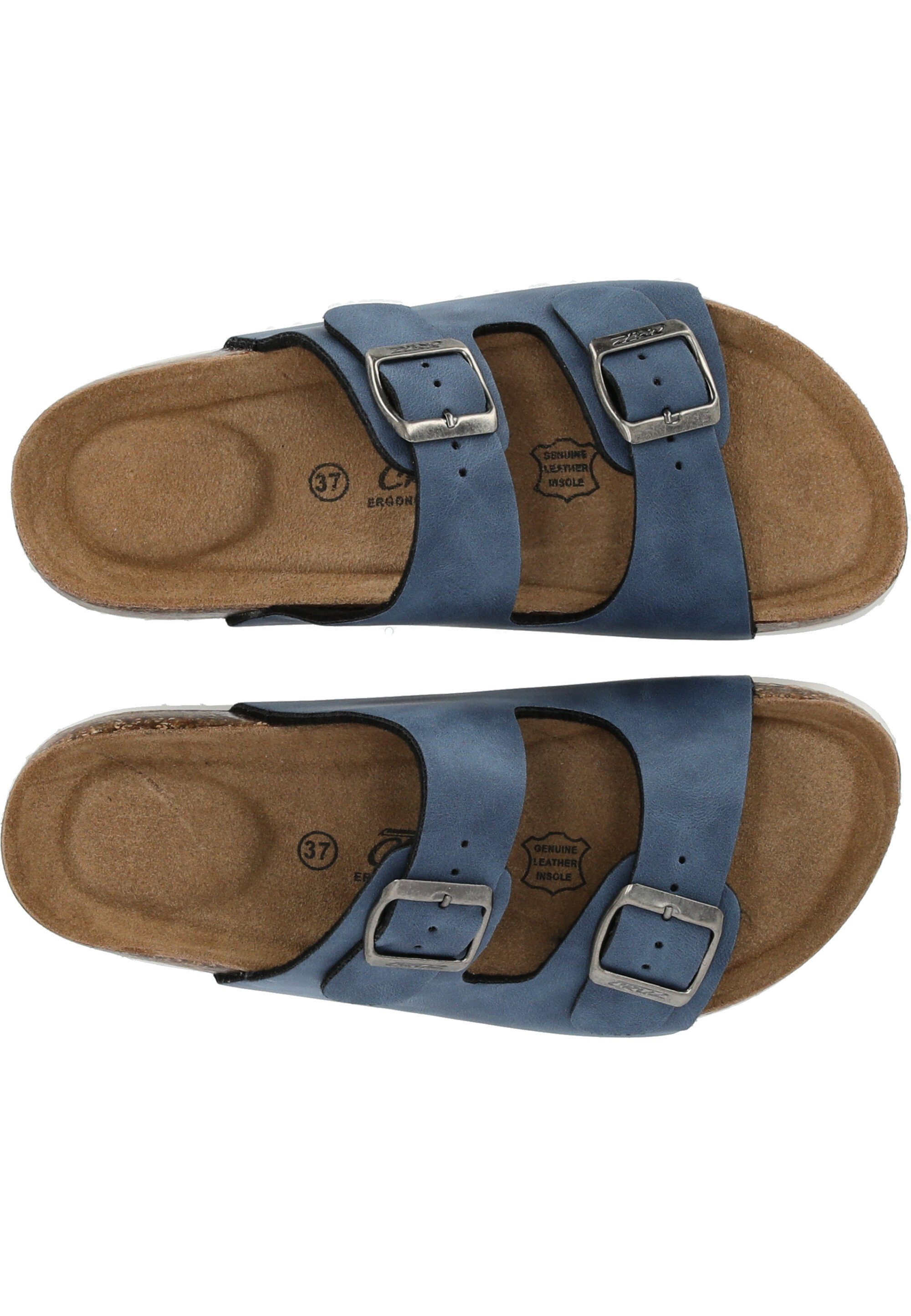 Hardingburg dunkelblau mit ergonomischem Fußbett CRUZ Sandale