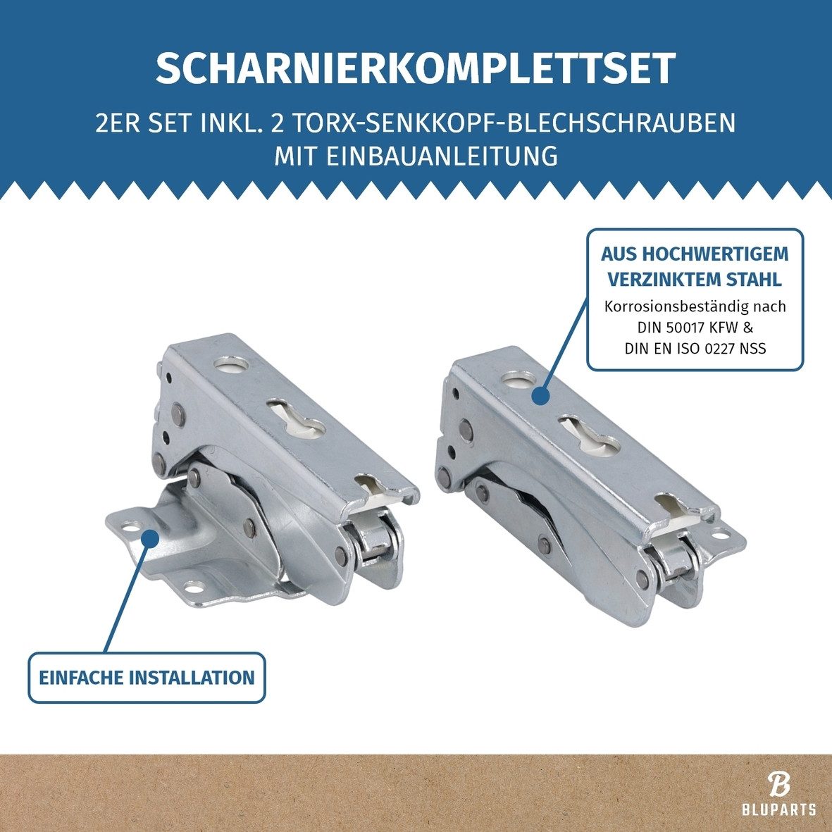 easyPART Montagezubehör Kühlschrank wie Bluparts 10090990 Bluparts 10090990, Kühlschrank / Gefrierschrank