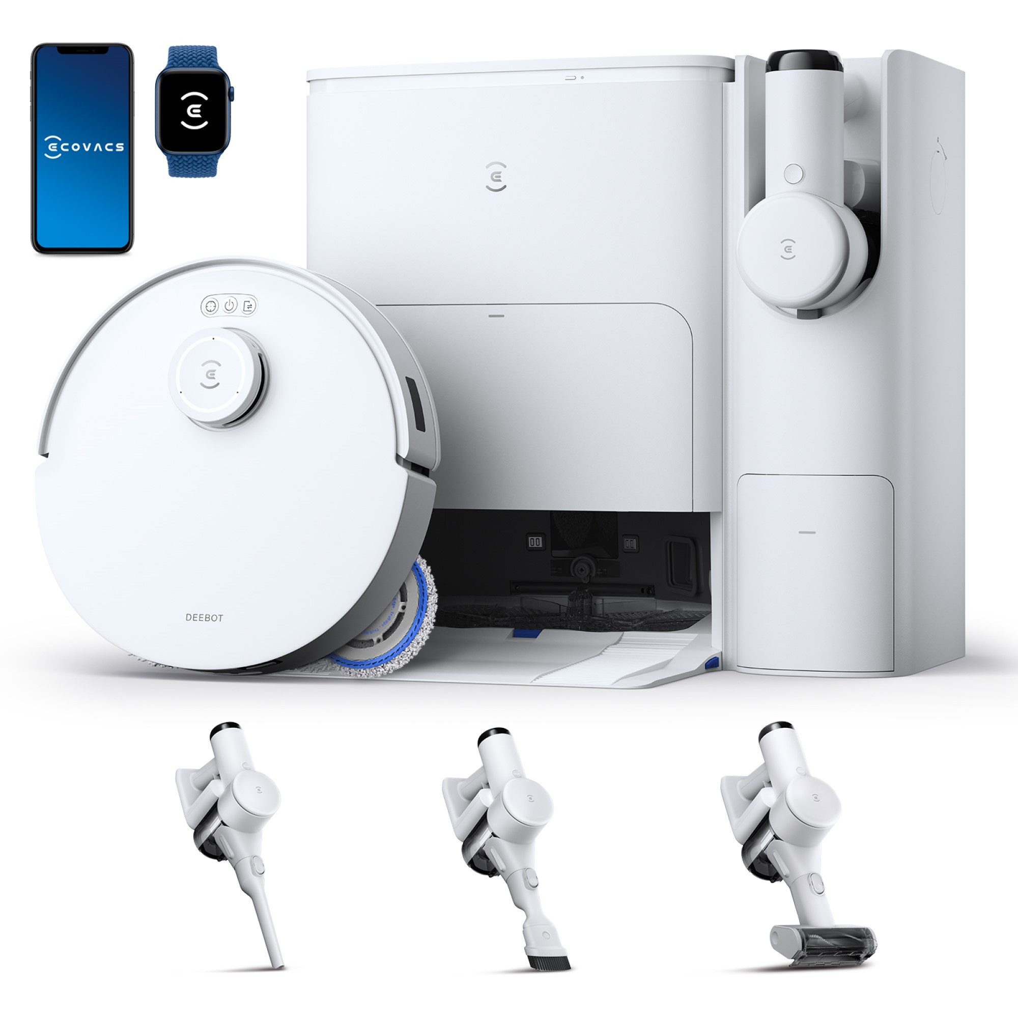 Nass-Trocken-Saugroboter T30S COMBO WHITE