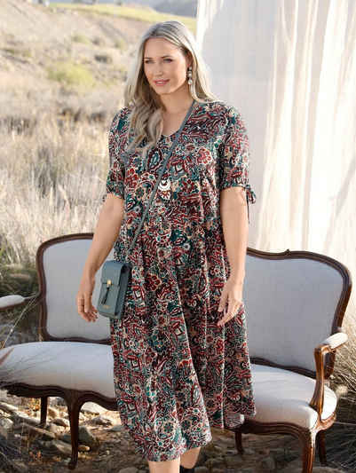 MIAMODA Sommerkleid mit floralem Muster