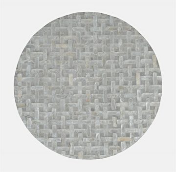Livin Hill Beistelltisch Avola, Handverziert mit echten Muscheln, graue Farbe