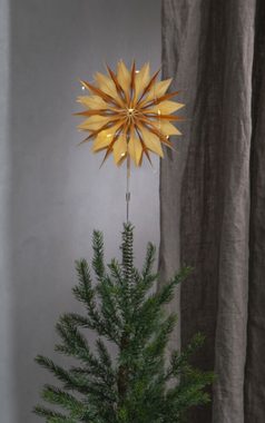 STAR TRADING LED Baum "Flinga" gold, Stern, warmweiß, L200mm, warmweiß