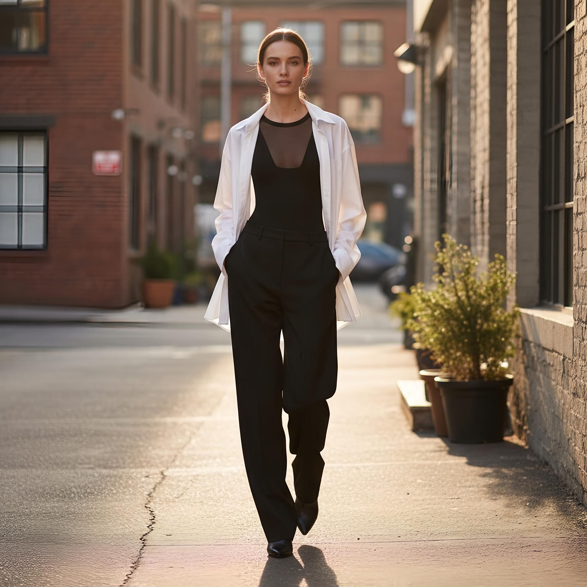 Evoni Body Langarm Damen Dessous Tüll Dekolleté günstig online kaufen