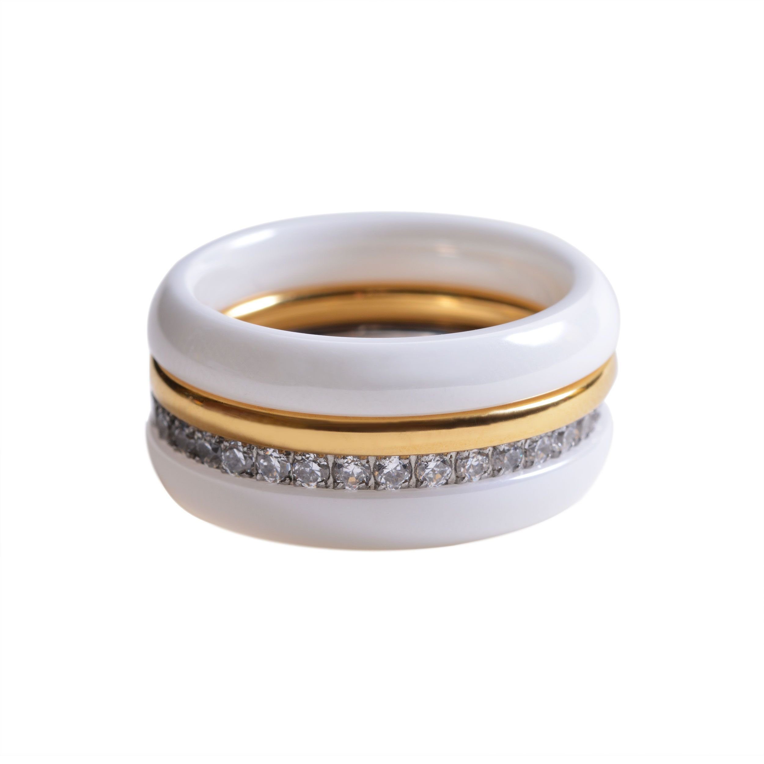 Set, Stapelring Collection" Ring-Set "Balanxx Kingka Crystal Memoire