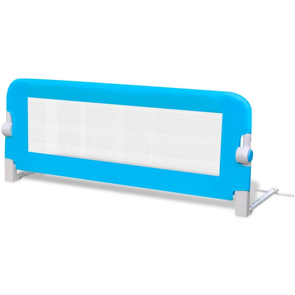 vidaXL Bett Kleinkind Sicherheit Bettgitter 102x42 cm Blau (1-tlg)