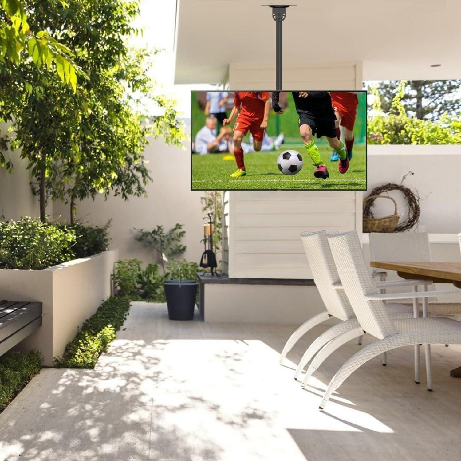 LuxusKollektion TV-Deckenhalterung TV Deckenhalterung 26-65 Zoll höhenverstellbar Neigungs
