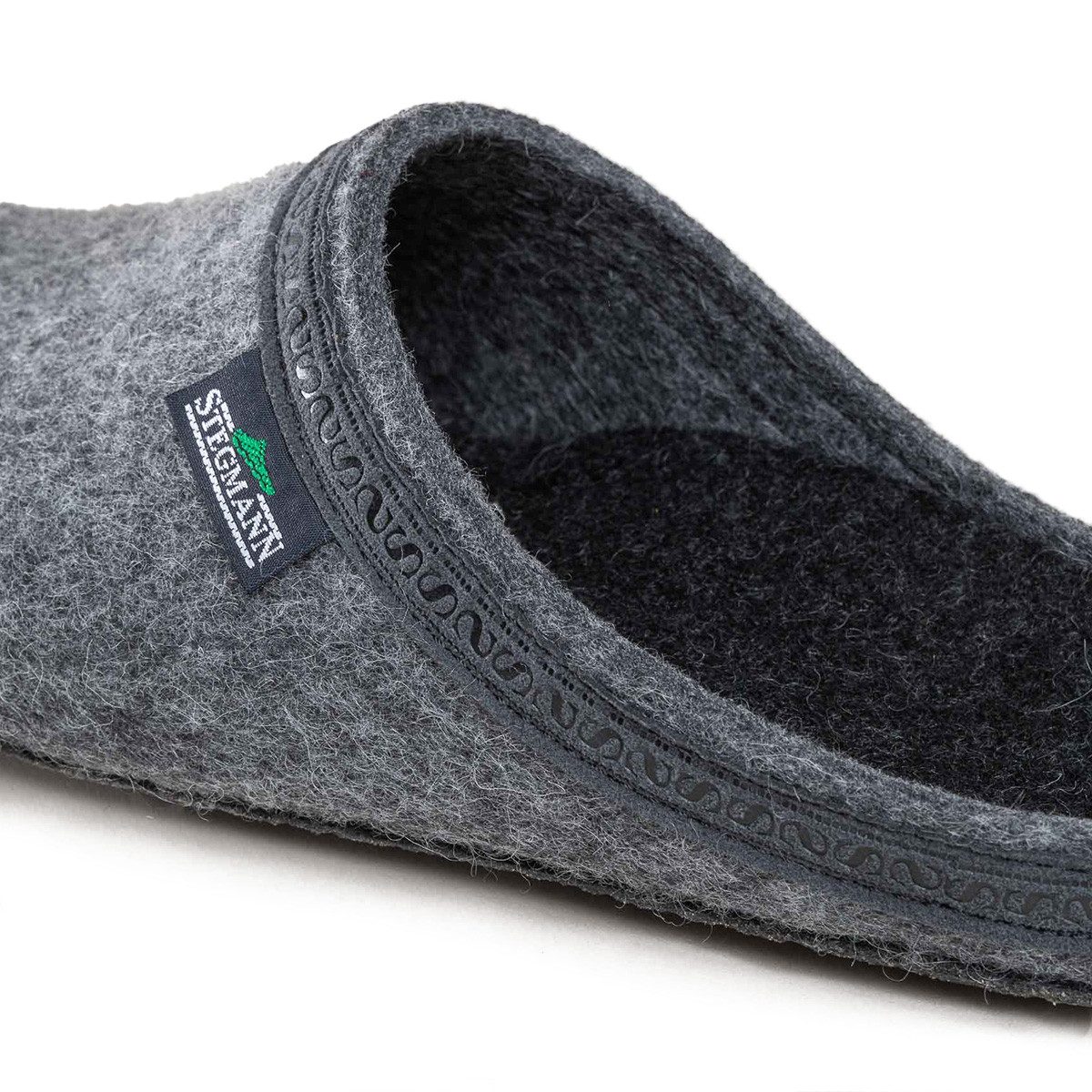 Stegmann Filz Hausschuh (1-tlg) Clogs - Hausschuh mit anatomischer Passform, Rutschfeste Sohle