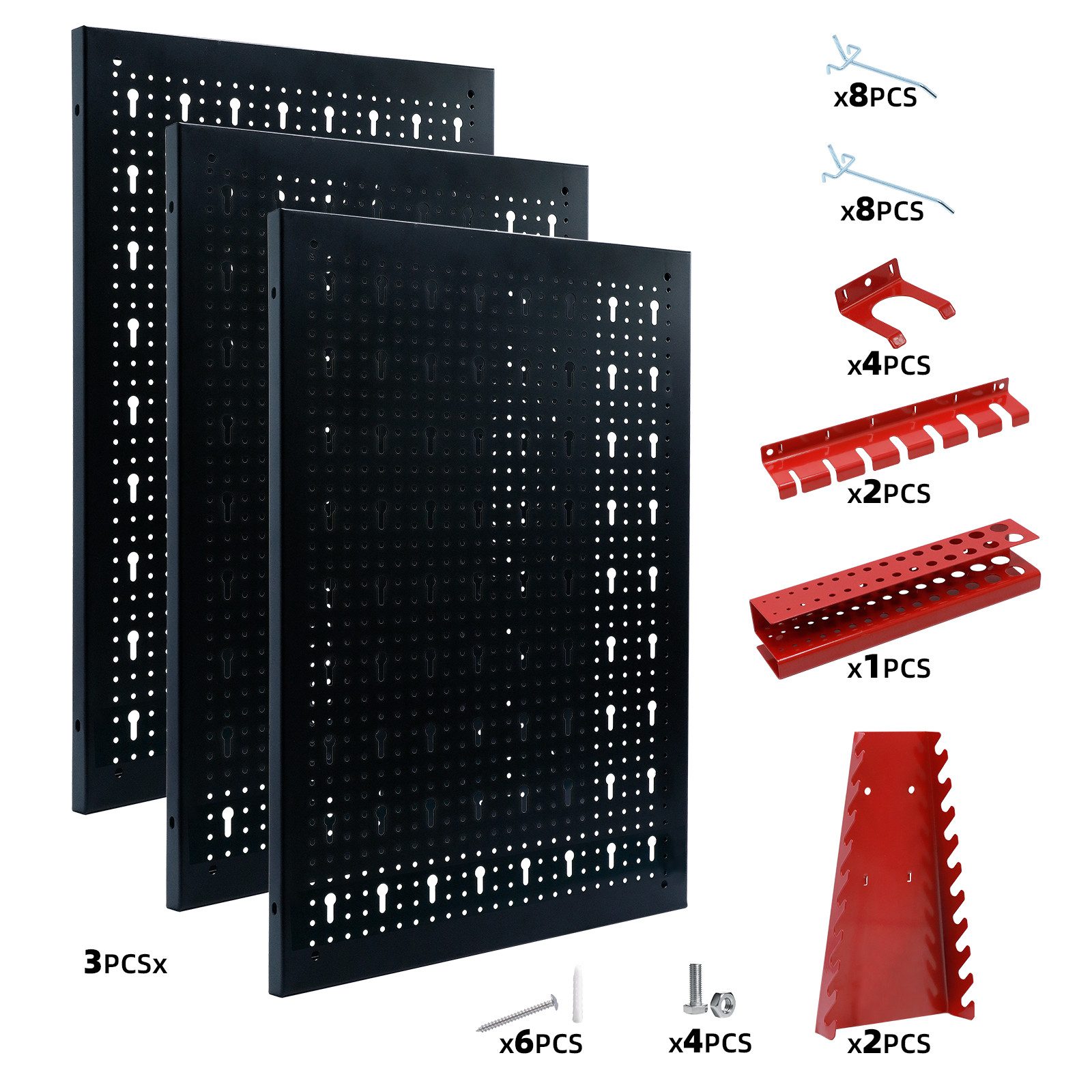 CCLIFE Lochwand Werkzeugwand Lochwand Metall Werkzeuglochwand Dreiteilig, 3 günstig online kaufen