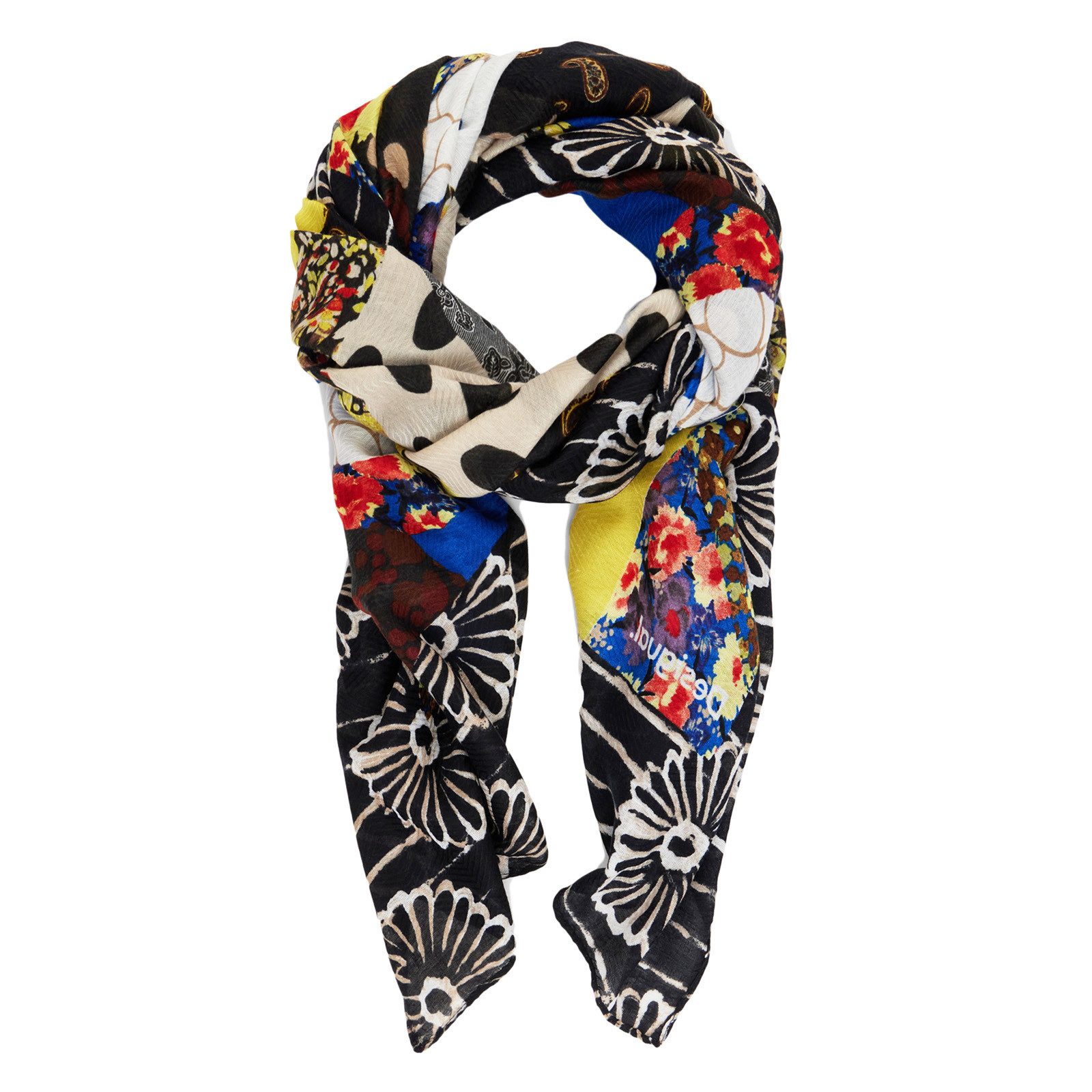 Desigual Halstuch Halstuch Tuch Schal Fou Patch Rectangle 24WAWA05/5000 günstig online kaufen