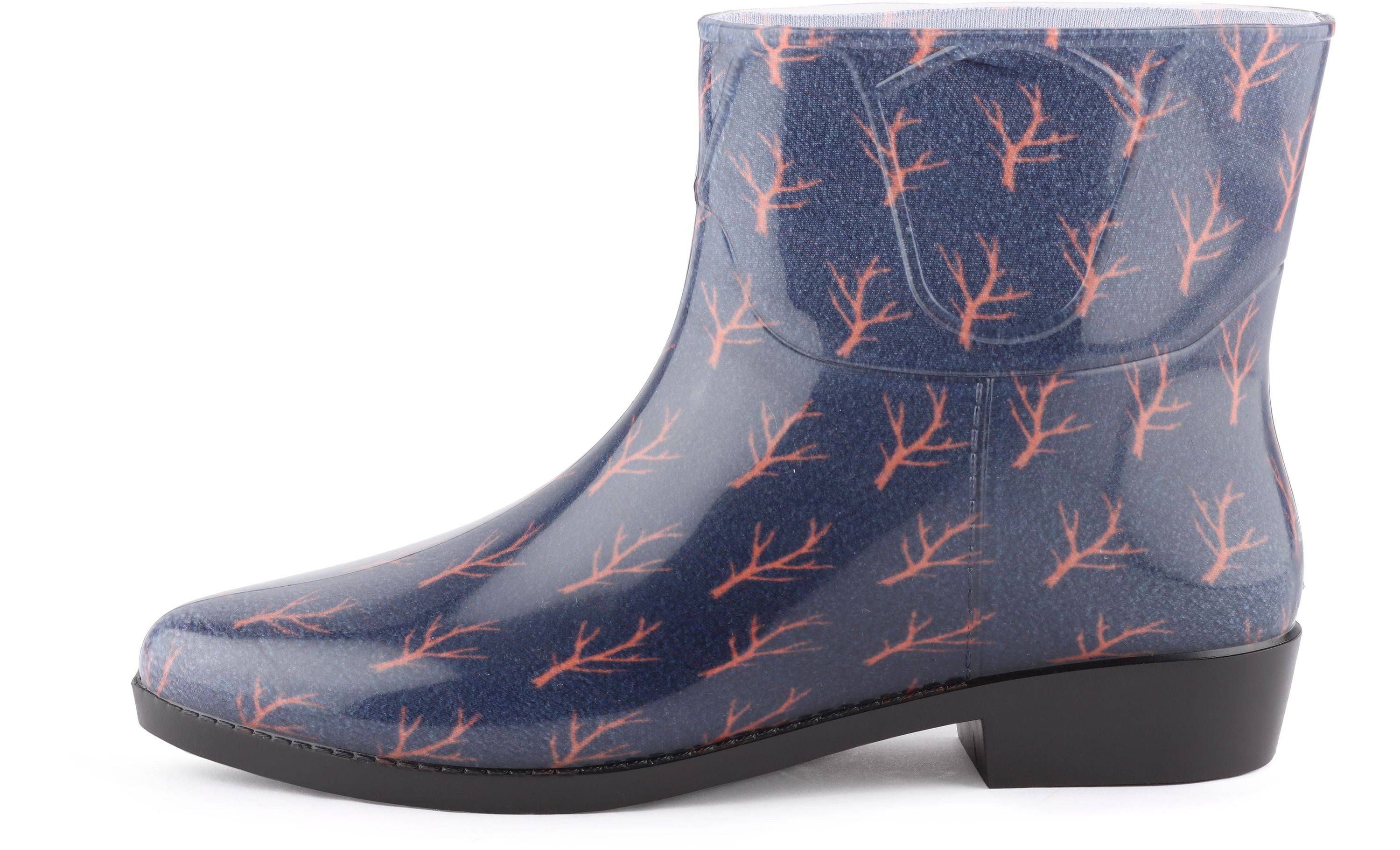 Ladeheid Regenstiefelette Damen LAZT201802 Gummistiefel für Frauen kurz und komfortabel