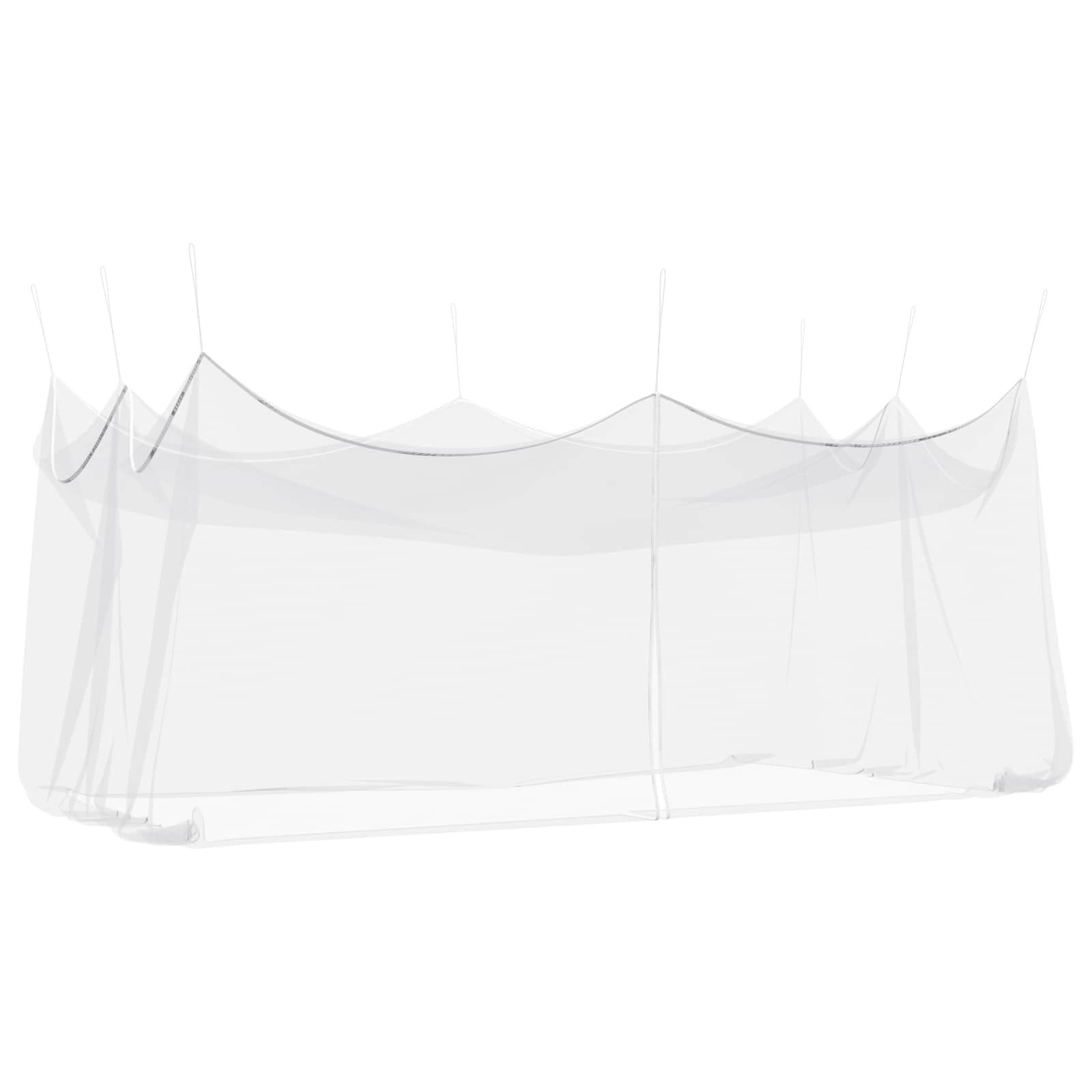 vidaXL Moskitonetz Garten Moskitoschutznetz 220 Mesh Weiß 3 x 6 x 2,5 m Polyester (1 St)