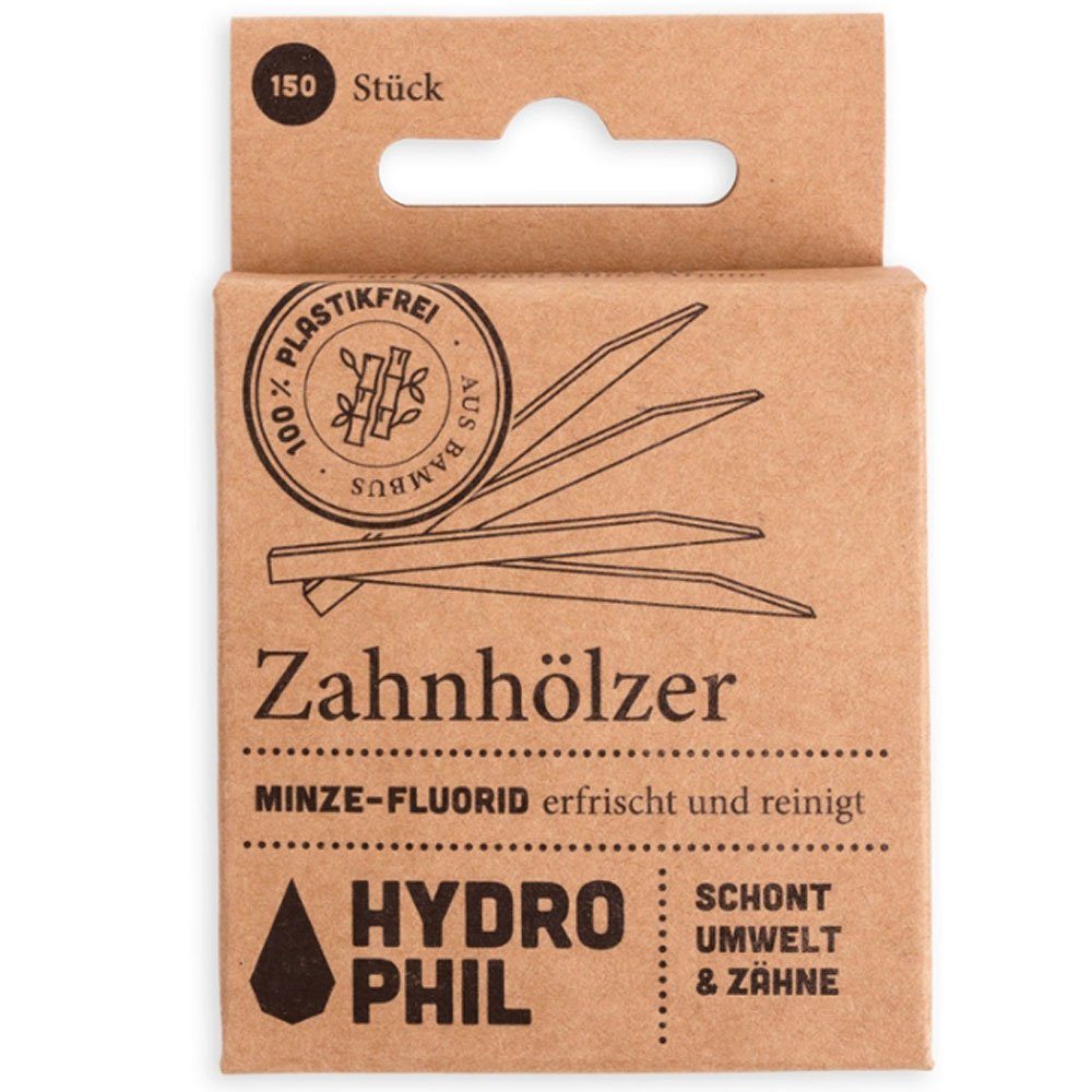 Hydrophil Interdentalbürsten Zahnhölzer Minze-Fluorid, 150 Stk.