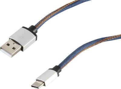 S-Conn S-CONN 14-50030 2m USB A USB C Männlich Männlich Blau USB Kabel (14... USB-Kabel