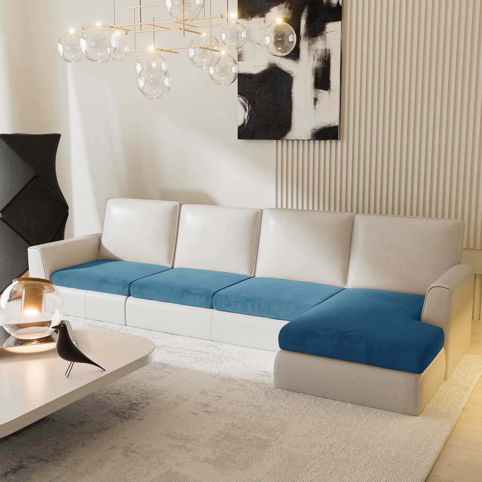 BTTO Sofahusse Samt Sofa 3-tlg. Set günstig online kaufen