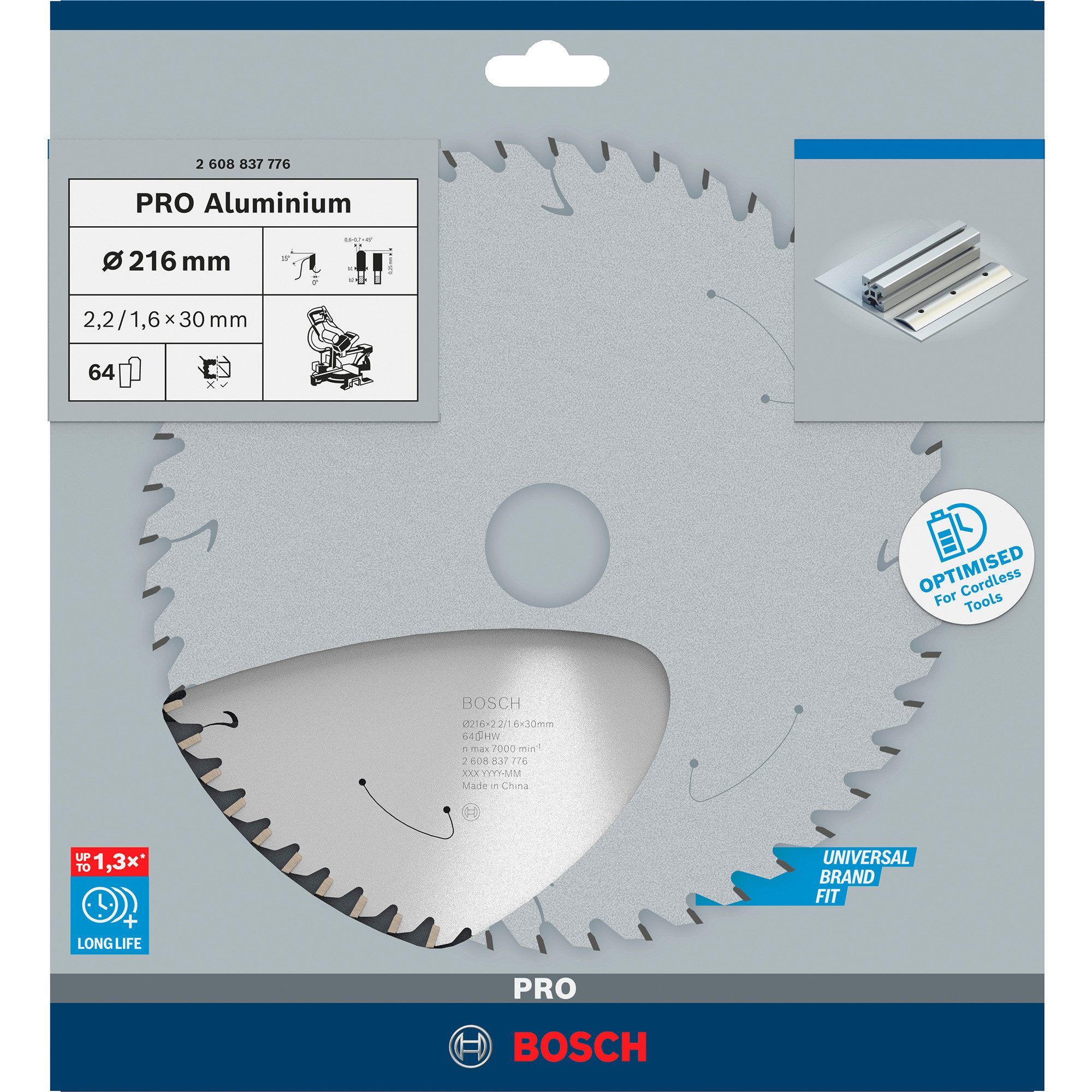Sägeblatt Bosch Professional PRO Aluminium cordless