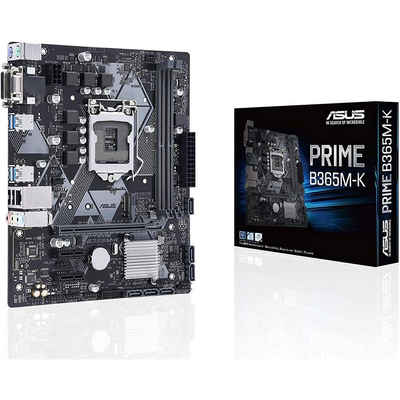 Asus PRIME B365M-K Mainboard LED-Beleuchtung, (1x, Gaming Mainboard Sockel), Intel LGA 1151 mATX DDR4 M.2 SATA 6Gbit/s
