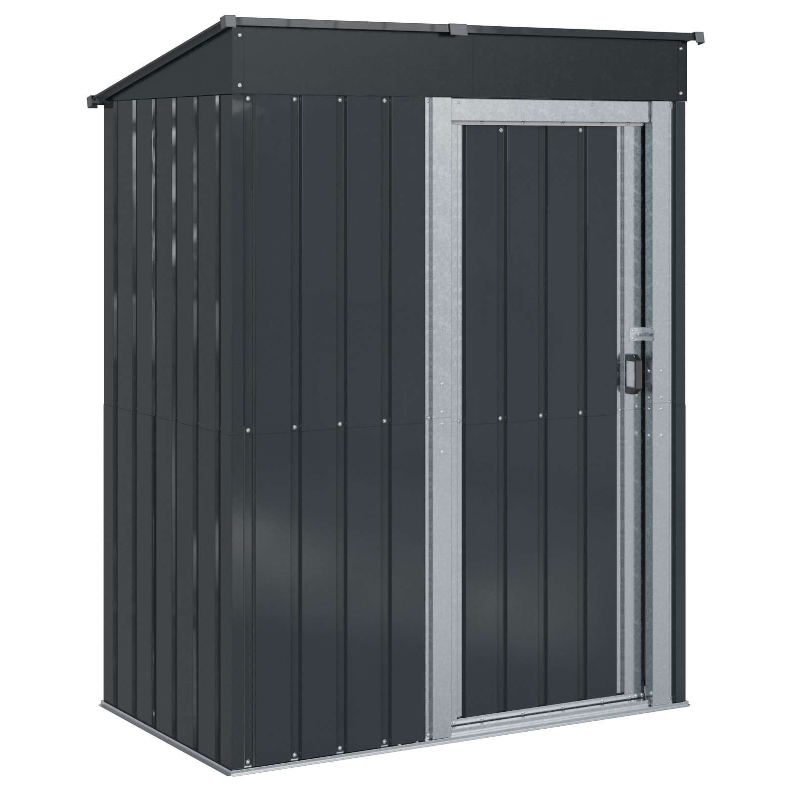 Gartenhaus Gartenhütten Anthrazit 137 x 81 x 180 cm Metall