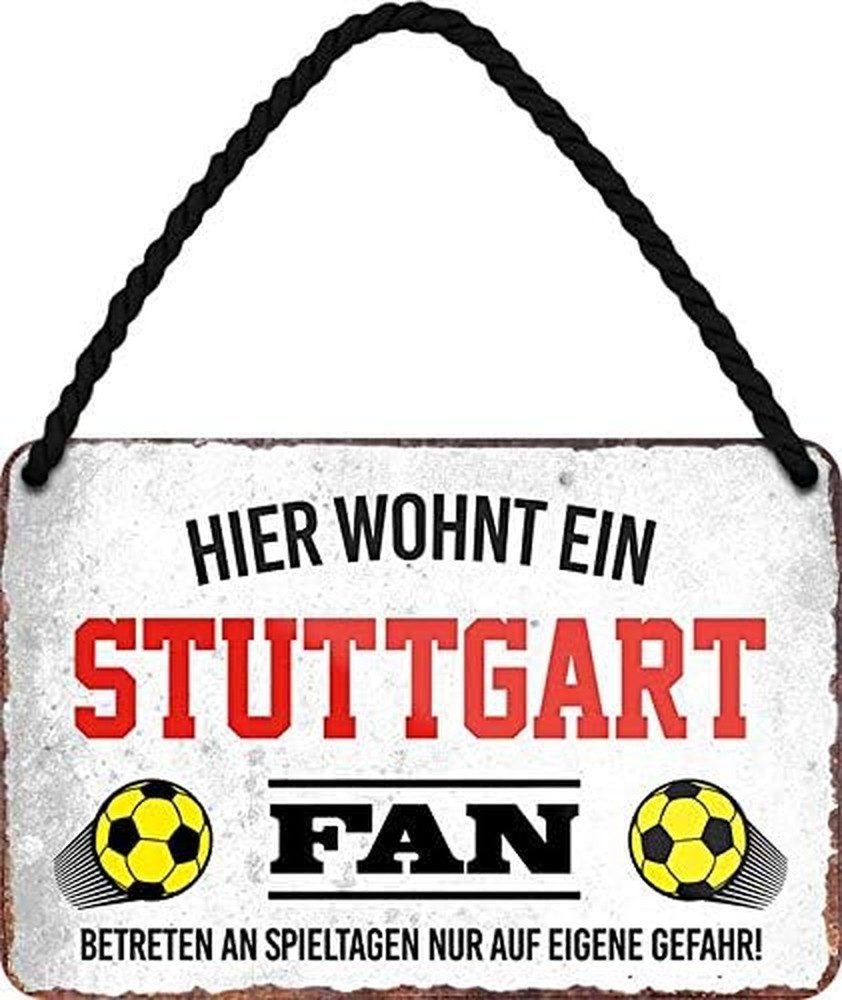 schilderkreis24 Metallschild Hier Wohnt ein Stuttgart Fan