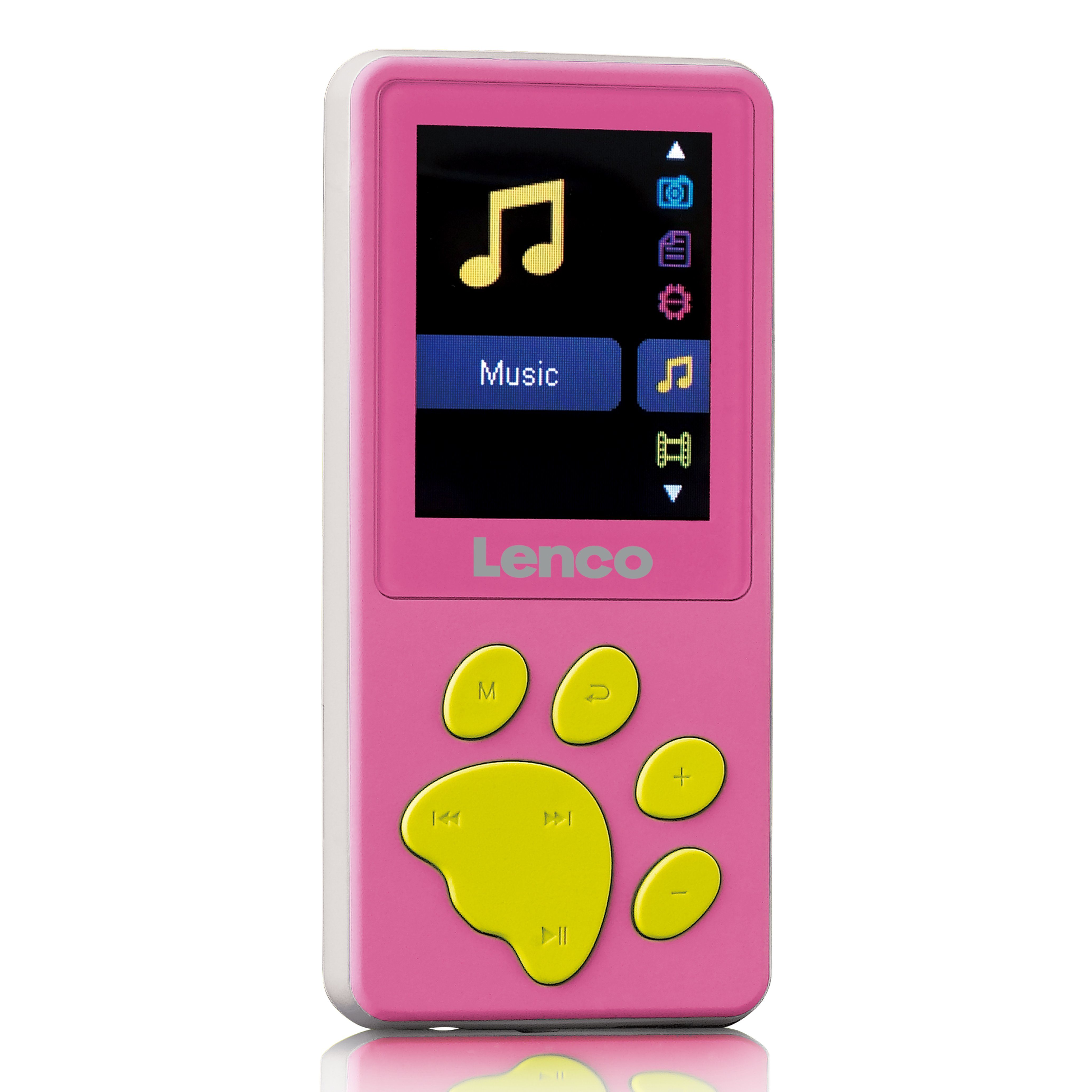 Lenco Xemio-560PK MP3-Player (Kinder Musikplayer mit 8GB Speicher inkl. Kopfhörer, in Blau & Rosa)
