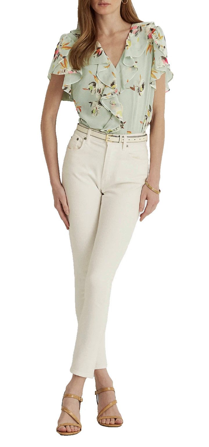 Ralph Lauren Blusentop Damen "Lauren" Florale Crinkled Georgette Top Crinkled-Georgette mit zartem Falteneffekt
