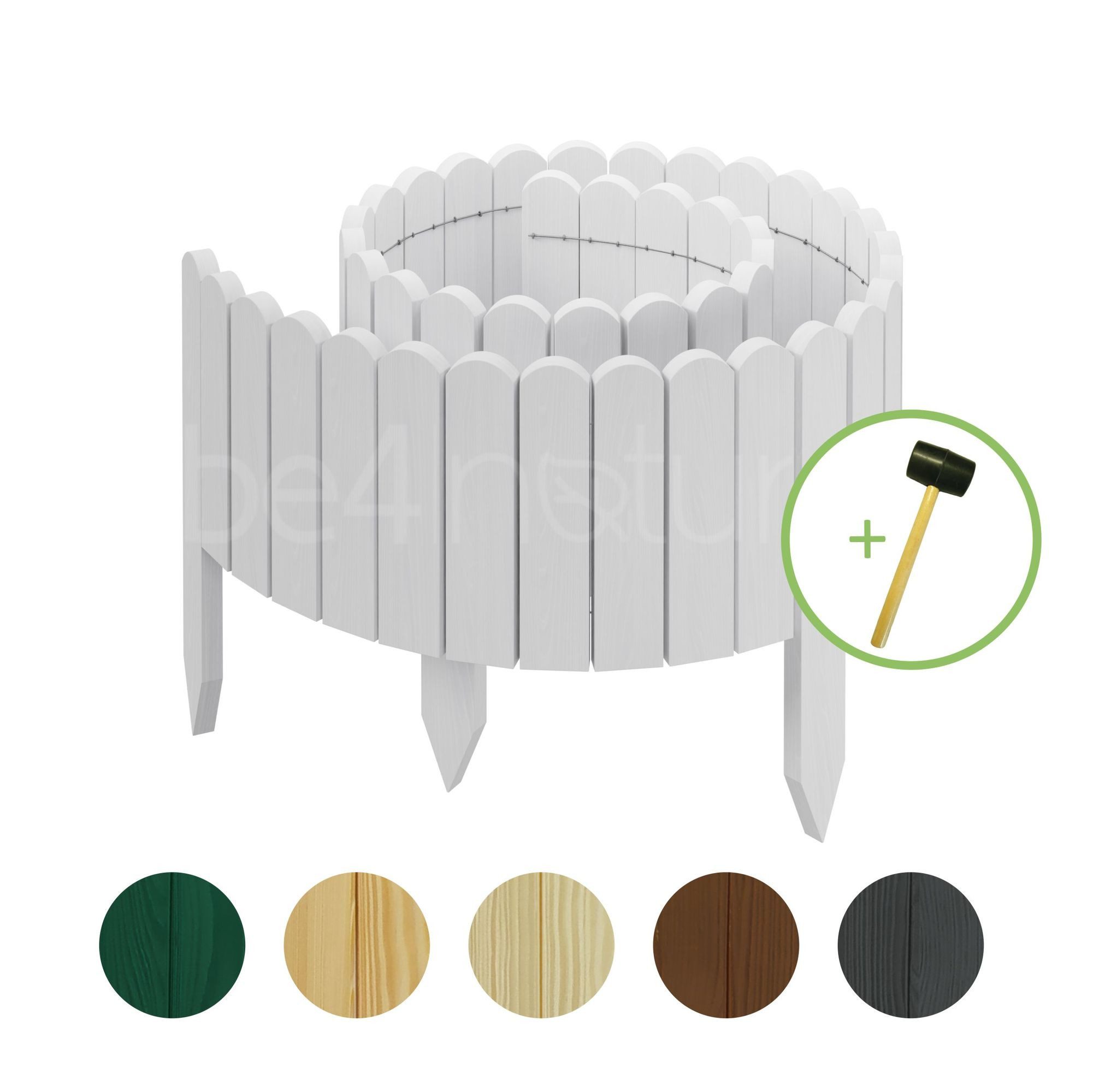 be4nature Palisade Rollborder Flexibler Holzzaun aus günstig online kaufen