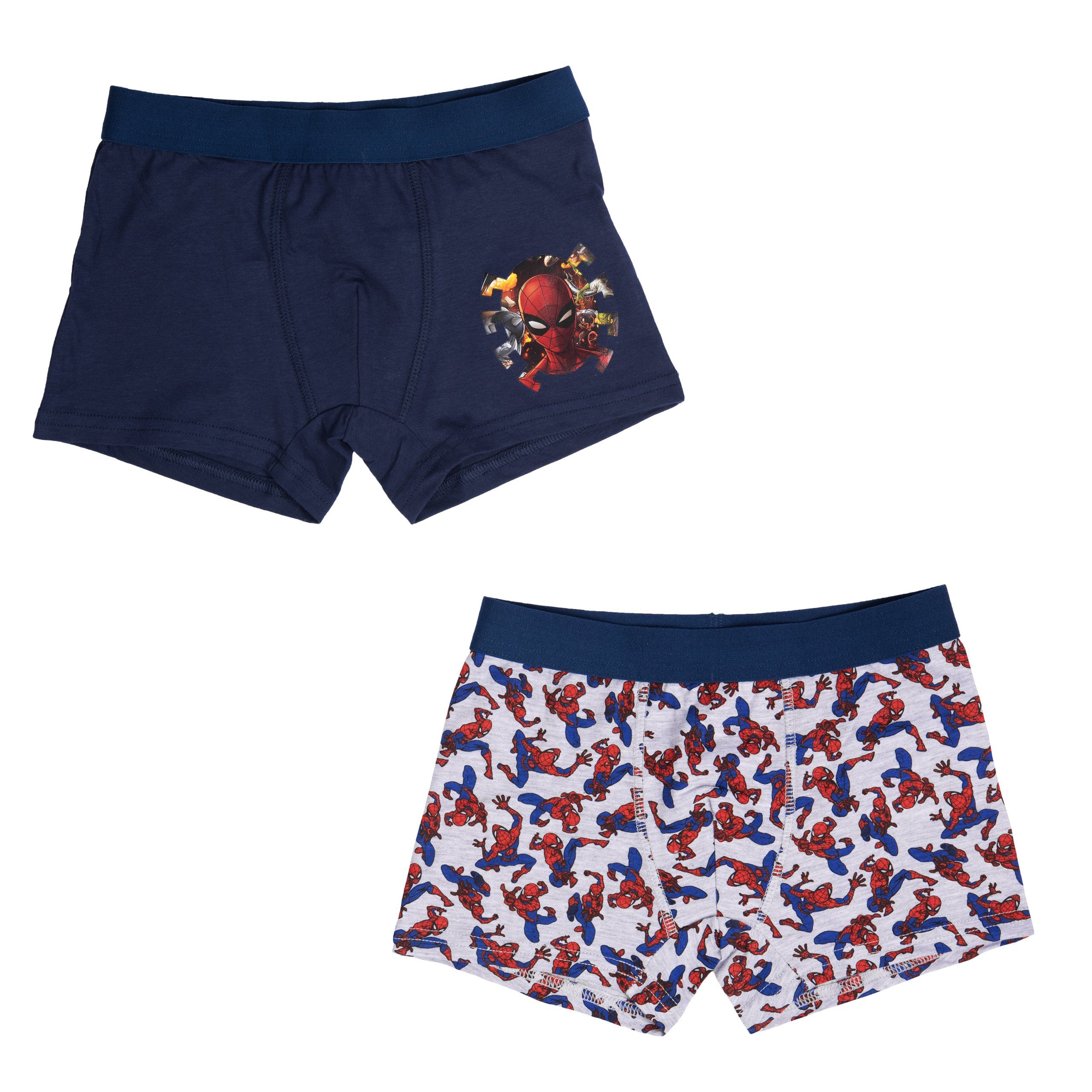 United Labels® Боксерские мужские трусы, боксерки Marvel - Spiderman - allover & Comic, 2er-Pack