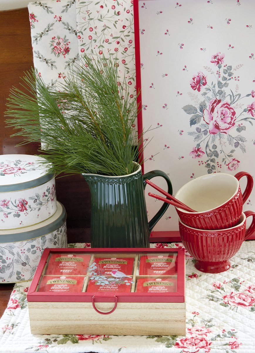 Greengate Schale Astrid French Bowl medium white 10cm, Steinzeug, (Bowls)