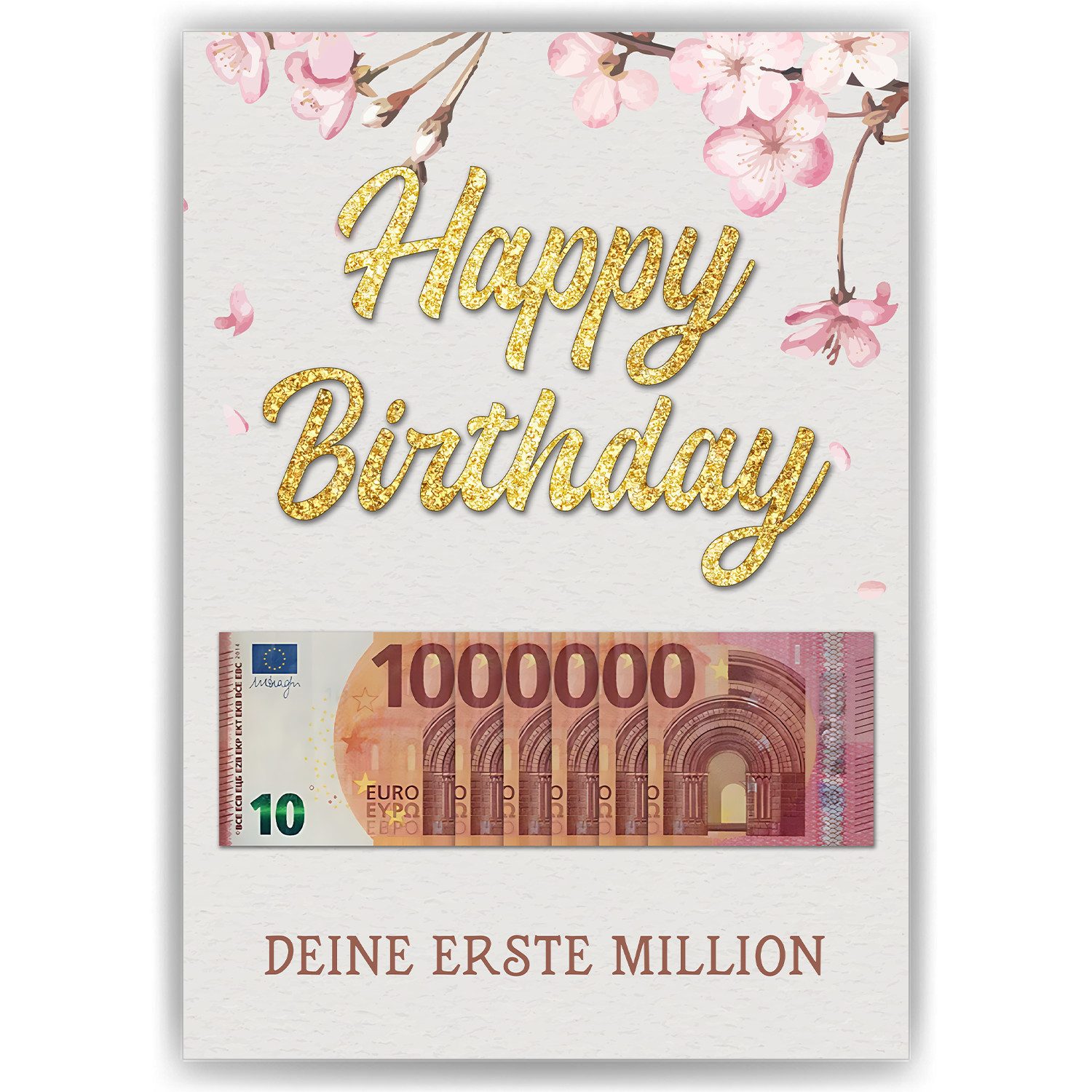 Tigerlino Poster Geldgeschenk Geburtstag Frau Million Lustig Freundin Geschenkidee