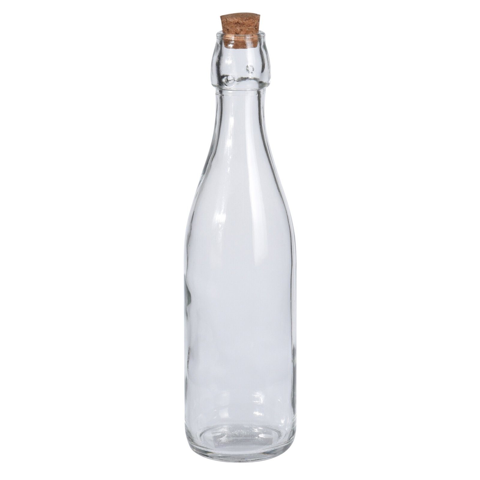 Neuetischkultur Vorratsglas Glasflasche Liter mit 0,5 Korkverschluss, Glas