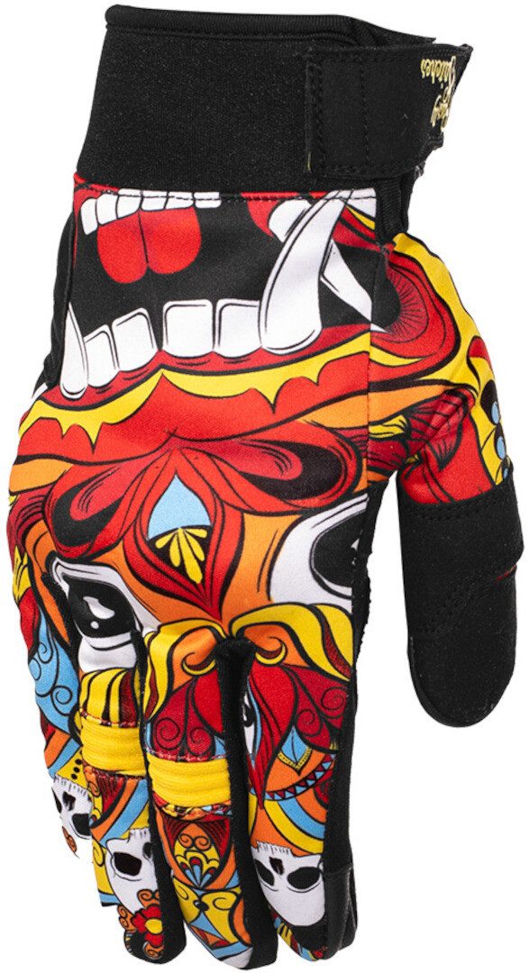 Rusty Stitches Motorradhandschuhe Clyde V2 Mask Motorrad Handschuhe