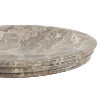 wohnfreuden Seifenschale Marmor Schale oval grau, Breite: 17 cm, 54499