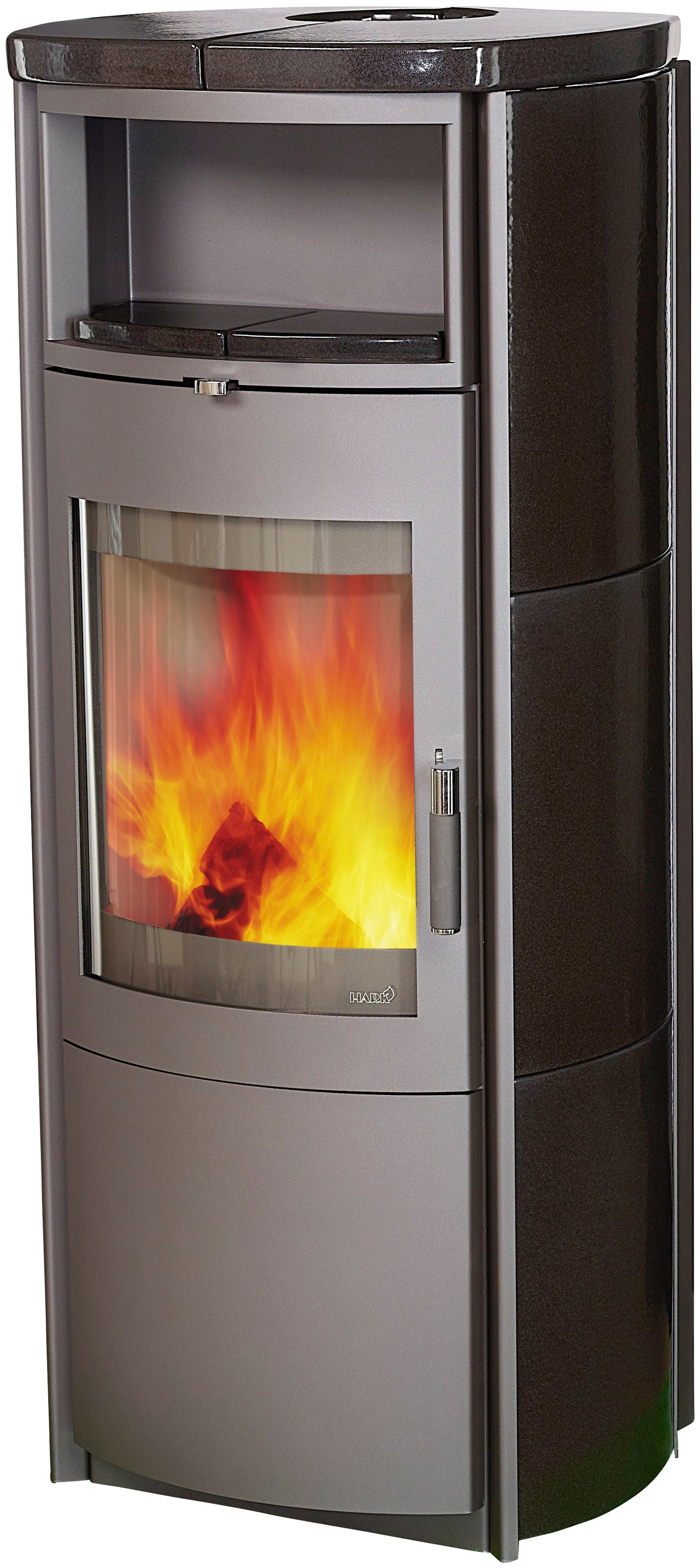 HARK Kaminofen »Nika EcoPlus Kachel, Meteor schwarz«, 7 kW, Zeitbrand