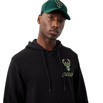 New Era Kapuzensweatjacke Sweatjacke New Era NBA Script FZ Milbuc geteilte Kängurutasche