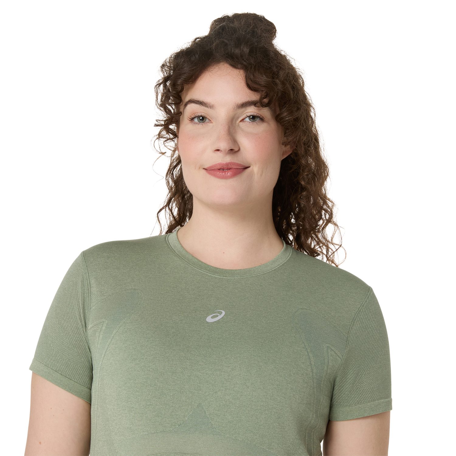 Asics Laufshirt ROAD SEAMLESS SS TOP nahtlose Strickkonstruktion, mit kurzen Ärmeln, mit Daumenlöchern
