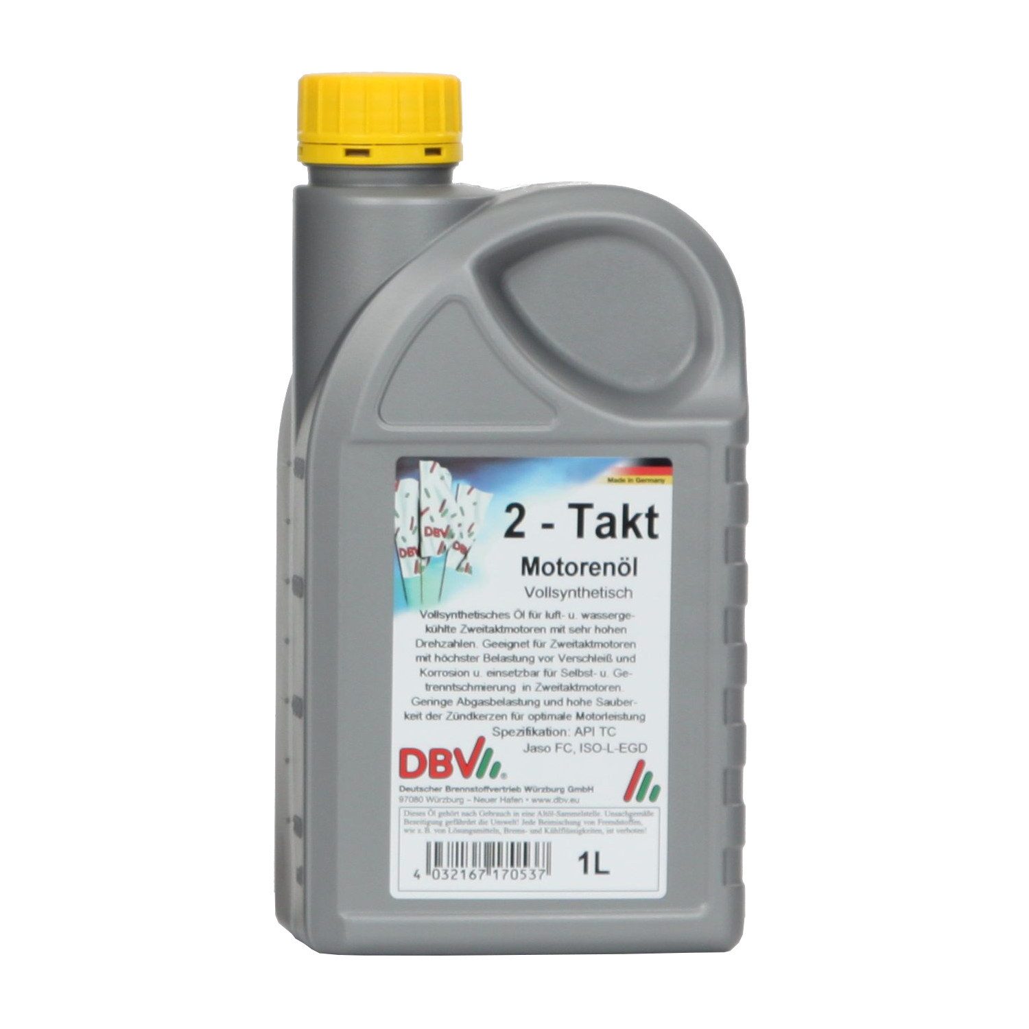 DBV Motoröl DBV 2-Takt-Öl (vollsynthetisch) 20 x 1-Liter-Dose