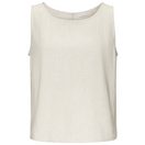 LASCANA Blusentop mit Leinenanteil, kurz geschnittenes Top