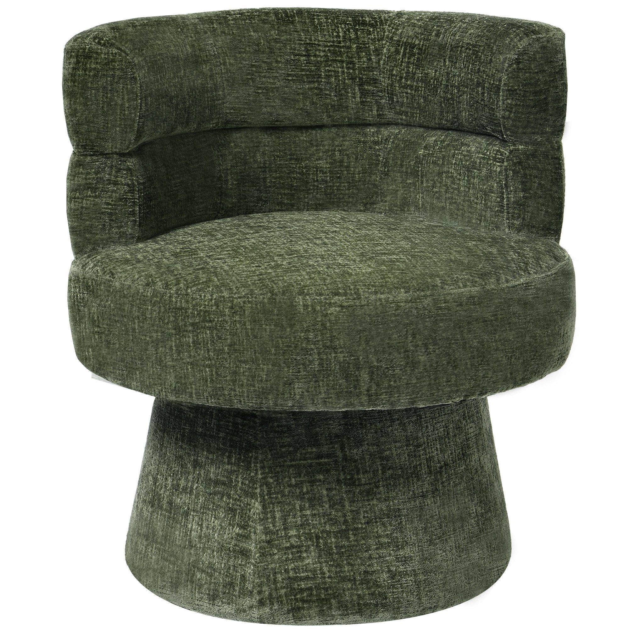 Duhome Loungesessel (7183G), Armlehnstuhl aus Chenille-Stoff, Schminktisch Stuhl 360° drehbar