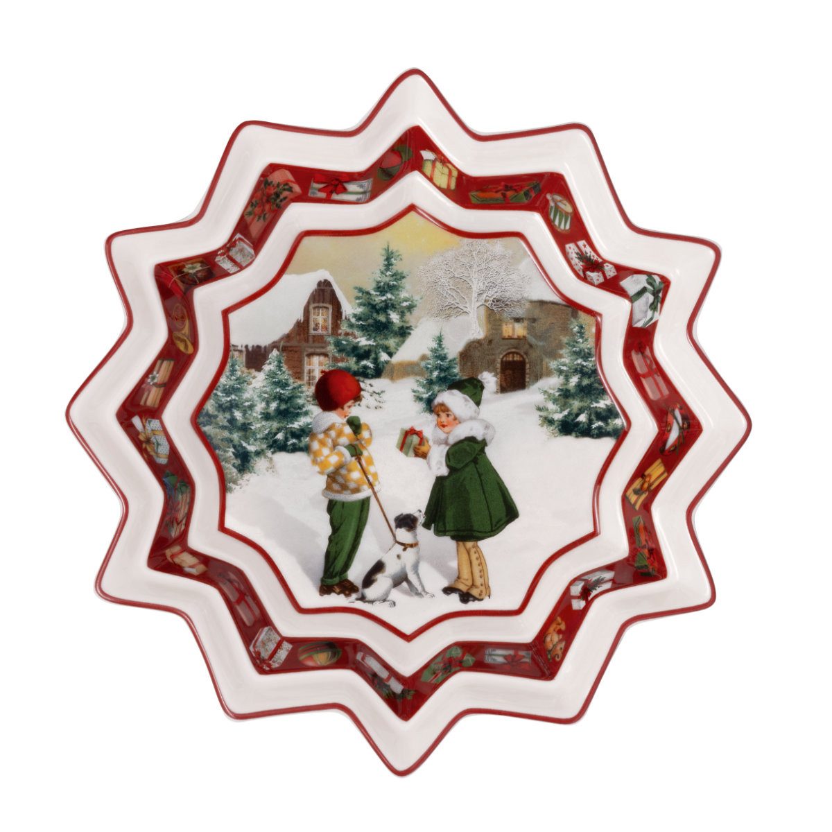 Villeroy & Boch Schale Toy's Fantasy Weihnachtsgeschirr, Porzellan, 16 cm