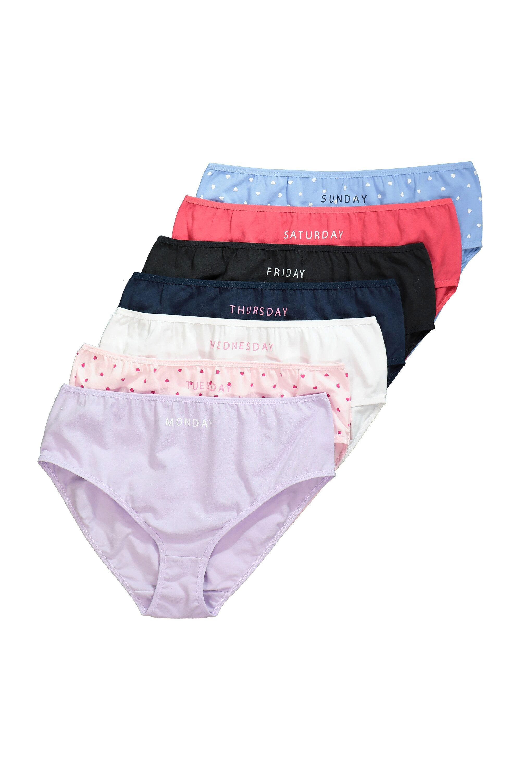 Slip Midislips 7er-Pack 7 Wochentage 7 Farben