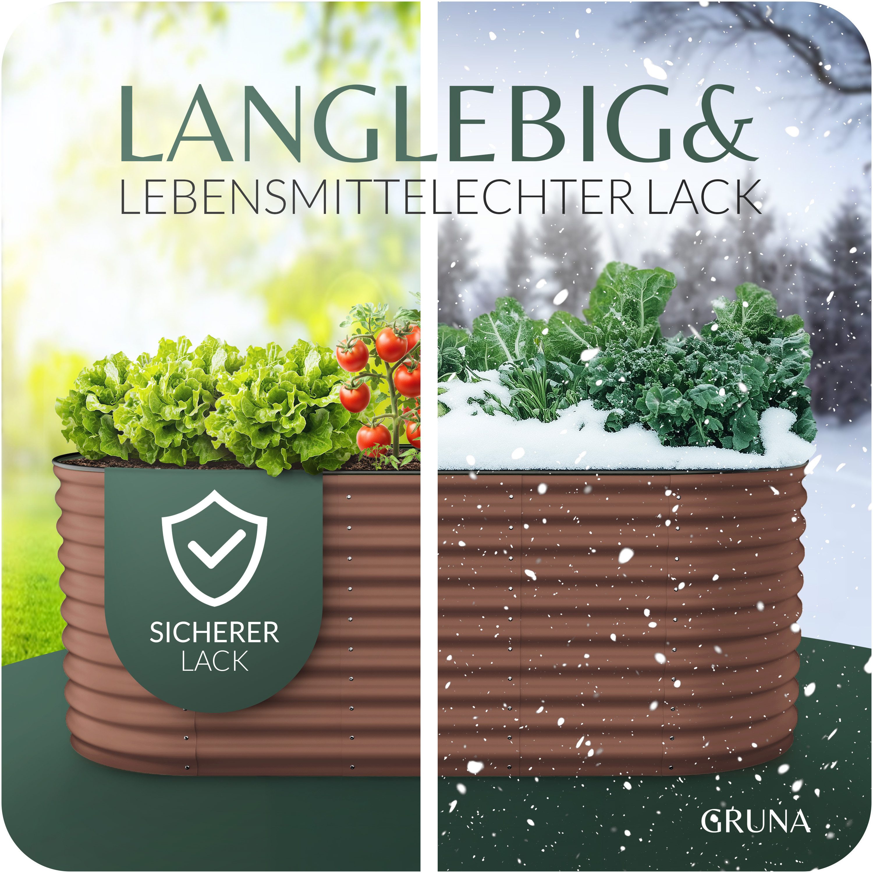 GRUNA Hochbeet GRUNA - Hochbeet Metall I 6 in 1 Modular Hochbeete-Kit – Bild 3 von 5