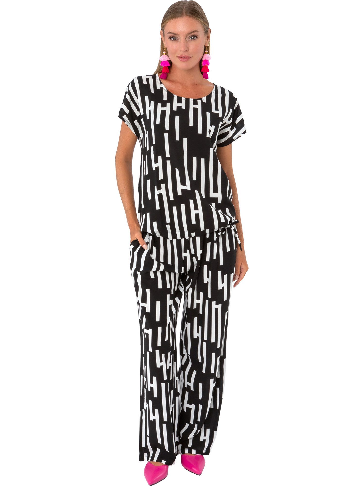 Estefania for woman Stoffhose 194-6302, Flatterhose im Streifenlook günstig online kaufen