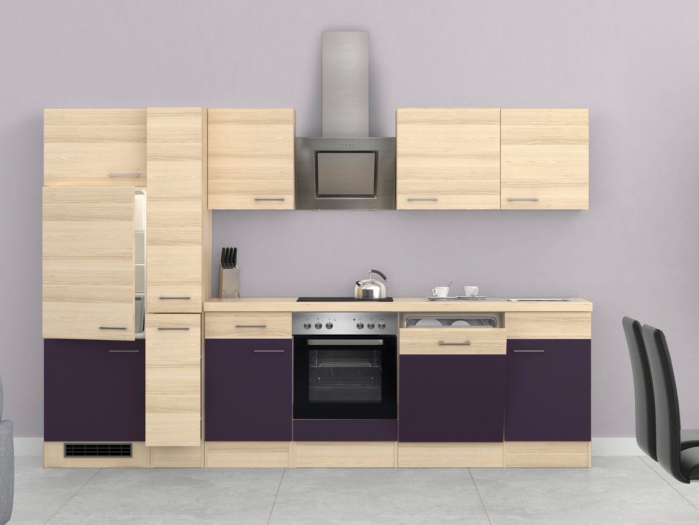 Flex-Well Küchenzeile, mit E-Geräten, Breite 310 cm-HomeTrends