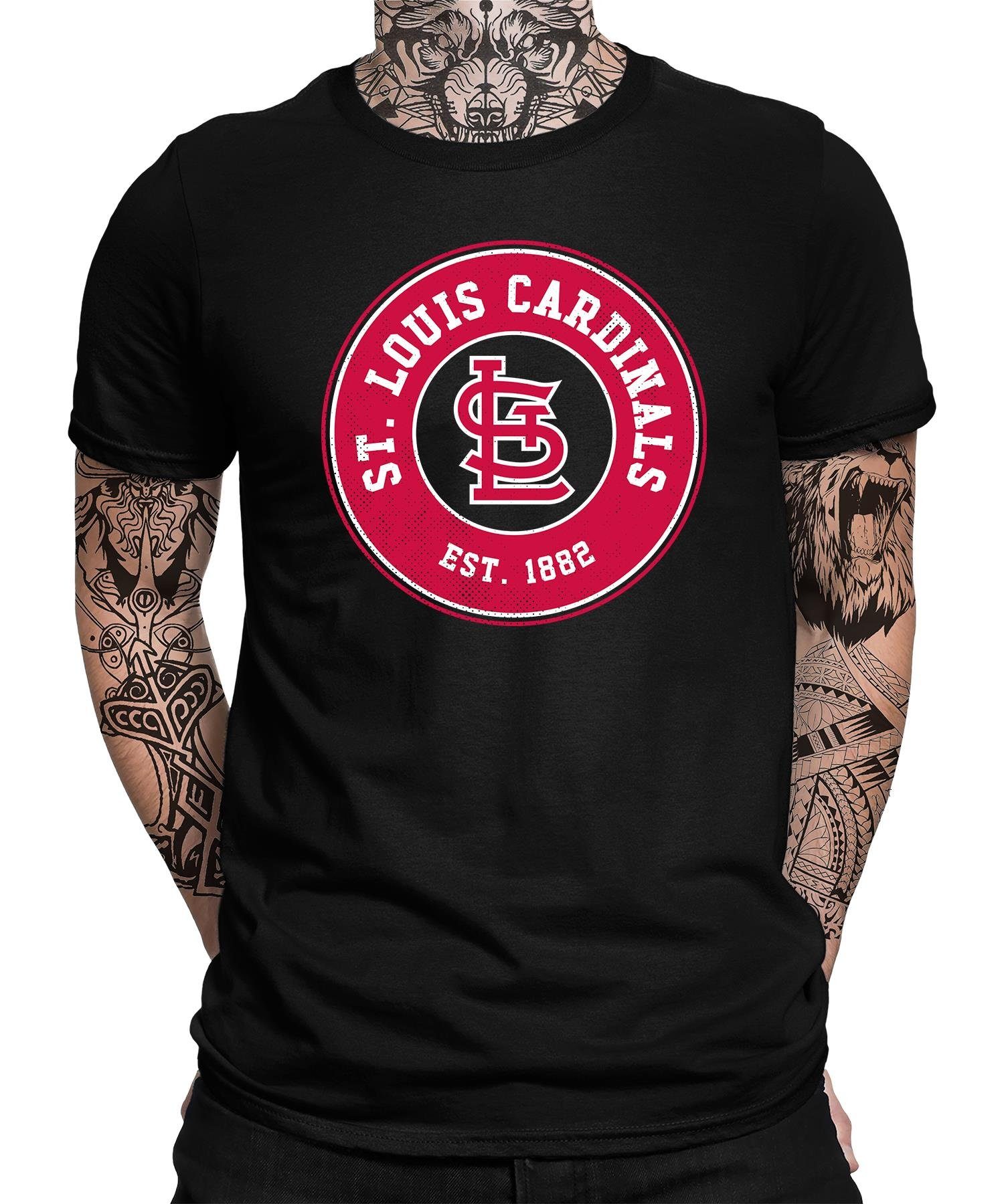Cardinals Formatee Herren T-Shirt St. (1-tlg) Quattro Louis Kurzarmshirt
