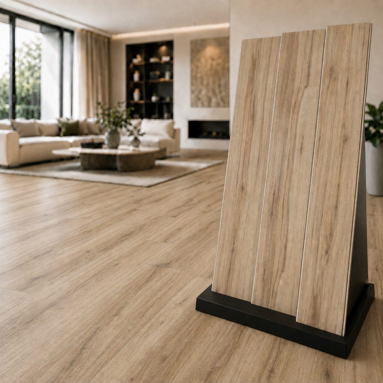 NoblesBox Designboden Klick Vinylboden SPC - Hartvinyl - 4+1mm Wasserfest - 1 mm Isolierung, Für Fußbodenheizung, Hochabriebfest & Klicksystem