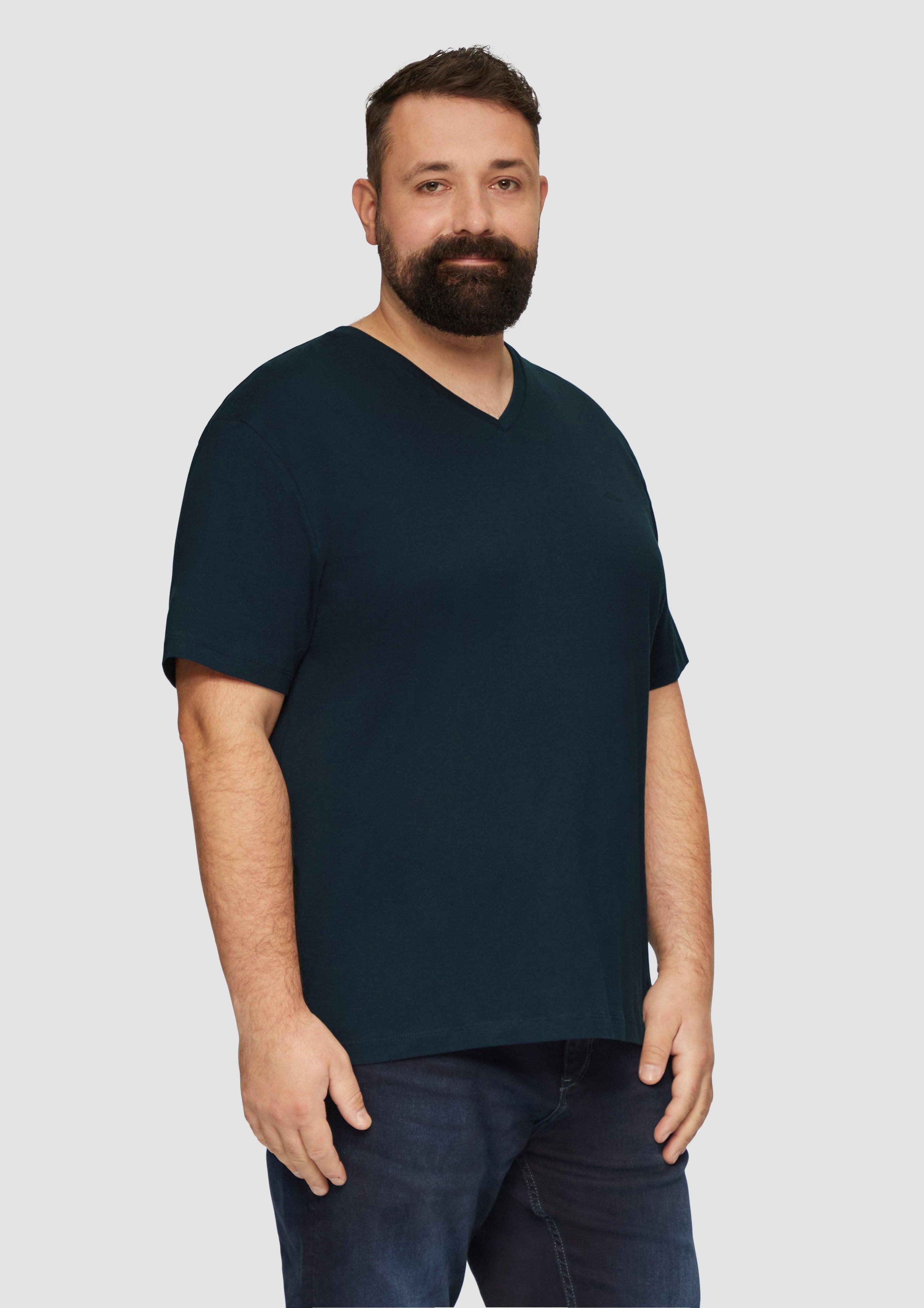 s.Oliver Kurzarmshirt Jerseyshirt mit Logo und günstig online kaufen