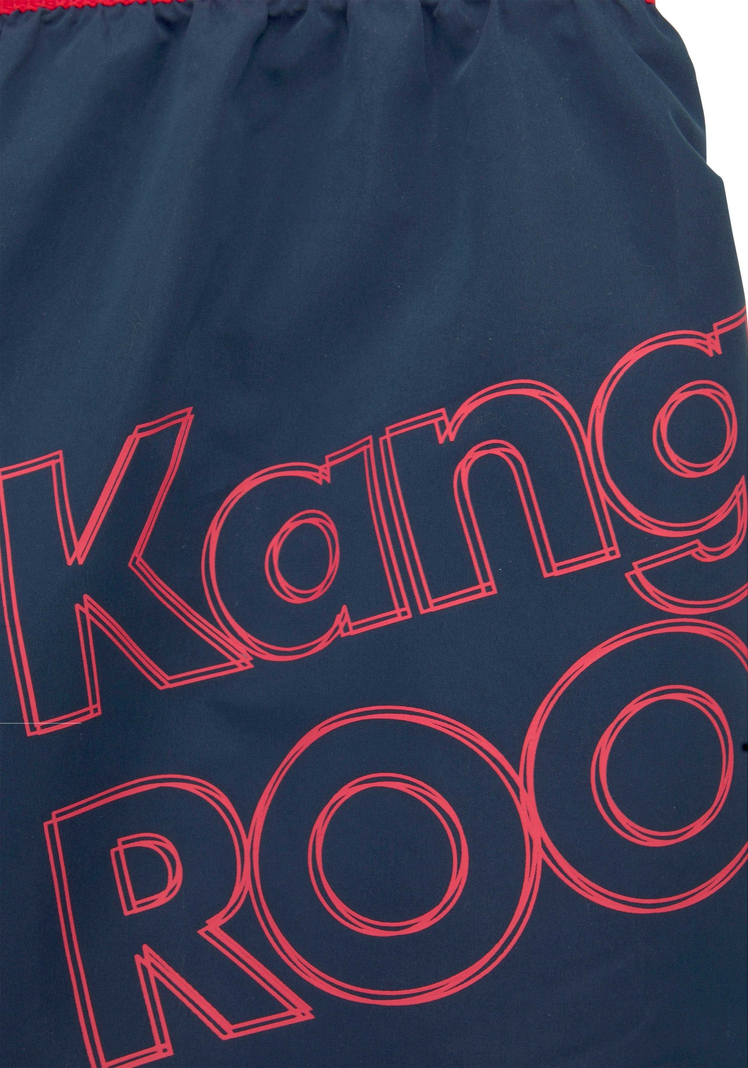 KangaROOS Badeshorts Adams mit großem Logoschriftzug